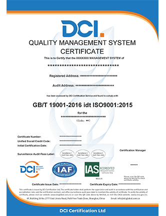 ISO 9001 IAS 英文样本